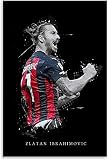 GPEIHANG Poster Und Gedruckte Zlatan Ibrahimovic Leinwand Malerei Wandkunst Bilder 23.6