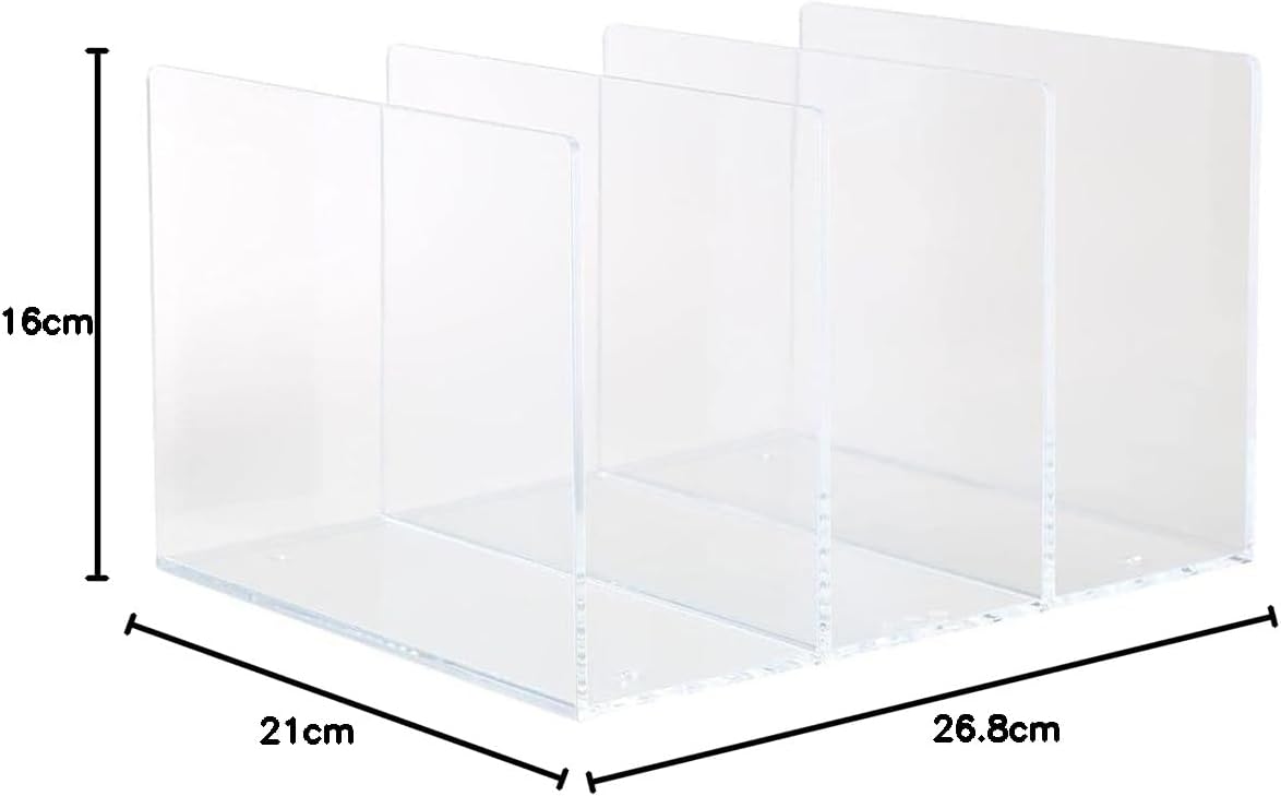 無印良品 アクリル仕切りスタンド 3仕切り・約26.8×21×16cm 82998214