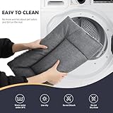 IEUUMLER Hundebett Waschbare Hundematte, Flauschige Weiche und Warme Hundedecke für Unterwegs, Katzenkissen für Große und Kleine Hunde oder Katzen FC014 (Grau, XS(45 * 33cm))