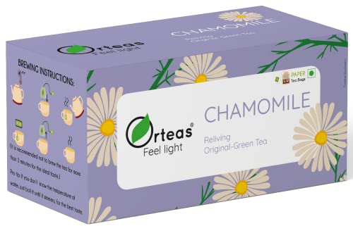 Image of Orteas Caffeine-Free Herbal Tea 25 Tea Bags Lemongrass (25 Tea Bags, Chamomile)