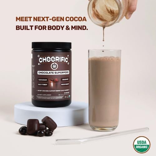 Dark Chocolate 17 Organic Superfood Powder, Non-GMO image 3