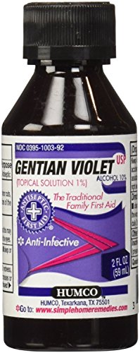 Humco Gentian Violet Topical Solution 1% Liquid - 2 Oz (2 Pack)