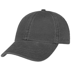 STETSON Casquette Rector Femme/Homme – Protection UV de Soleil Boucle en métal, avec visière Printemps-été – Taille Unique Anthracite