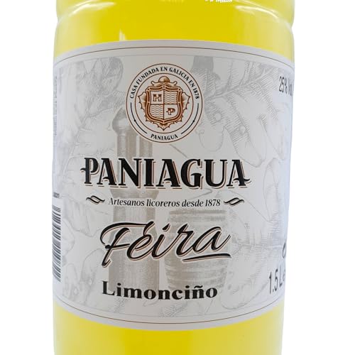 Limonciño Paniagua - Botella Pet de 1,5 Litros - Limoncello Gallego Artesano