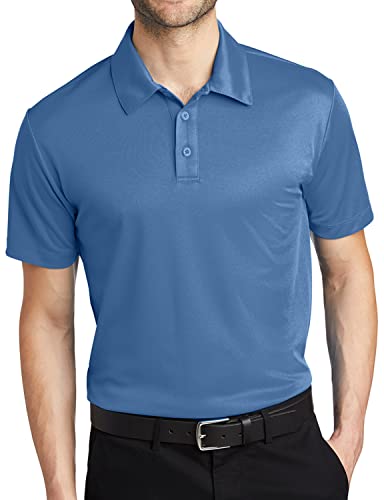Polo bleu à manches courtes Joe's USA pour homme taille M