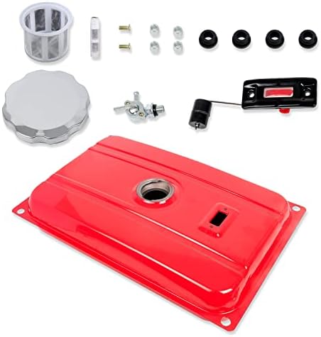 Wztepeng Universal 5 Gallons Generator Gas Fuel Tank with Chrome Gas Cap & Filter Compatible with EC2500 18.9 Liter