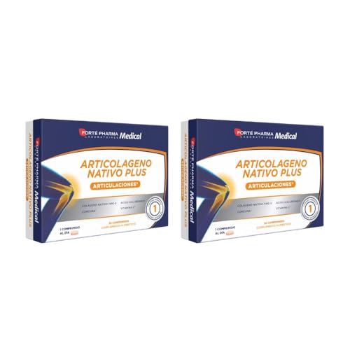 Duplo Articulaciones. ARTICOLAGENO NATIVO PLUS, 30 comprimidos. FORTÉ PHARMA