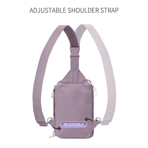 Image of FASTFAIRY Lightweight Waterproof Trendy Sling Bag: Nylon Crossbody Shoulder Purse - Traveler Commuter Women -Trip Vacation