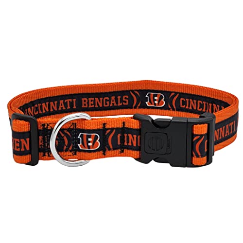 Collar de perro Cincinnati Bengals NFL talla XL para mascotas grandes 2