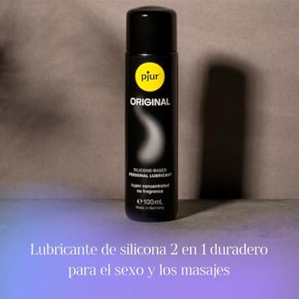 pjur ORIGINAL - Lubricante de silicona Premium - lubricación duradera sin pegarse - cunde mucho y es adecuado para preservativos (30ml)