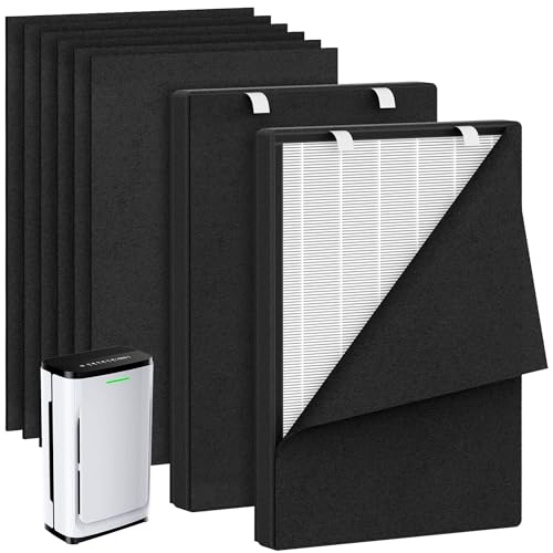 Image of 2 Set P339 pet air purifier filters for HEAPETS P339, 3-in-1 P339 Replacement Filter Includes 6 Pre-Filters and 2 Composite Filter