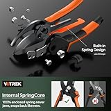 VOTREK 8.5" Bypass Garden Secateurs for Weak Hands,【Patented Stepless Handle Opening】 Professional Pruning Shears, Heavy Duty Pruners Gardening Scissor for Branch Plant Flower, 【SK5 Steel Blades】 - Image 8