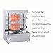Shawarma Machine, Rotating Vertical Rotisserie, Stainless Steel Doner Kebab Tacos Meat Chicken Gyro Grill, Vertical Broiler for Commercial Home Grill with Skewers