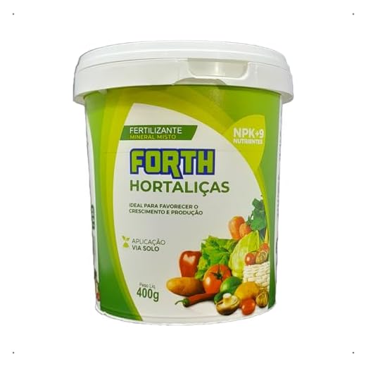 Fertilizante Forth Hortaliças 400 Gramas - Balde