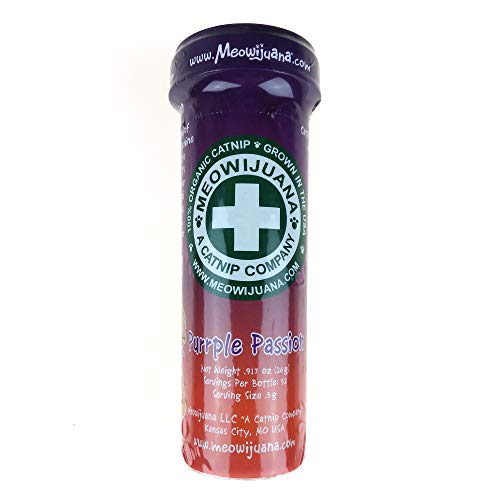 Meowijuana Purrple Passion - Premium Silvervine And Catnip Blend - Purrfect Gift For Cats, Kitties, Felines, And Cat Lovers #TOP5