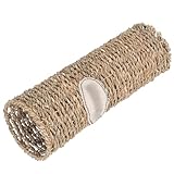 STOBAZA Gewebte Rattanvase Handgefertigte Blumenvase für Getrocknete Blumen Wohnaccessoire für Zuhause und Büro für Tischdekoration und Feste Natürliche Robuste Materialien