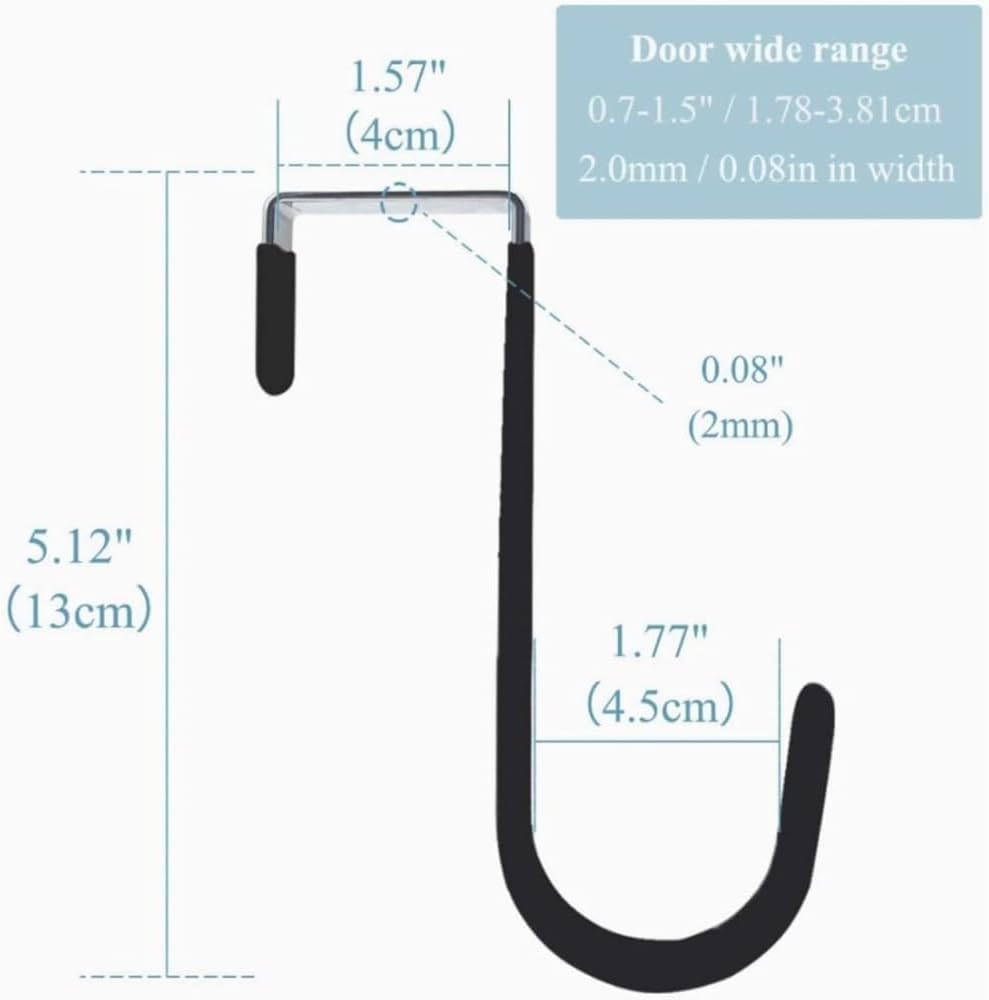 Wreath Hanger - Strong Bearing Fall Wreath Christmas Halloween Decorations Carbon Steel Wreath Door Hook 5" Height Wreath Hangers, Home Décor Accents