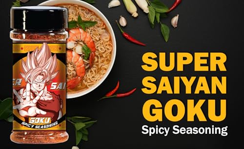 Dragon Ball Z Goku Super Saiyan Anime Spicy Ramen Seasoning, Authentic Japanese Spice Flavors 5.2oz (Pack of 1)