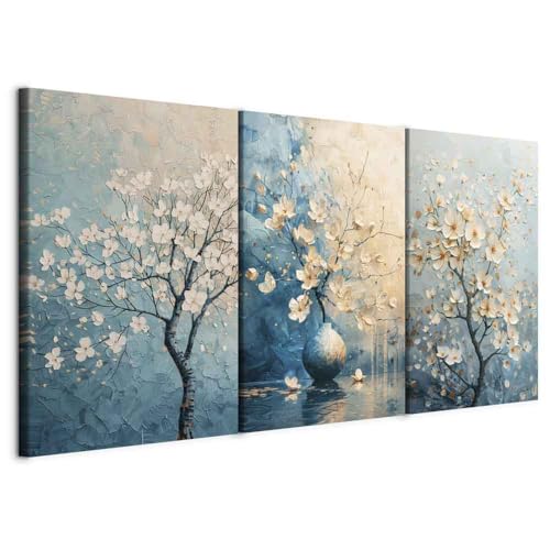 murando - Set De 3 Composición Cuadros Multipanel Árbol 120x60 Cm Cada Una De Las Dimensiones De 40x60 Cm - Conjunto De 3 - Cuadro Salón Para Pared - Bodegón - b-H-10211-b-a