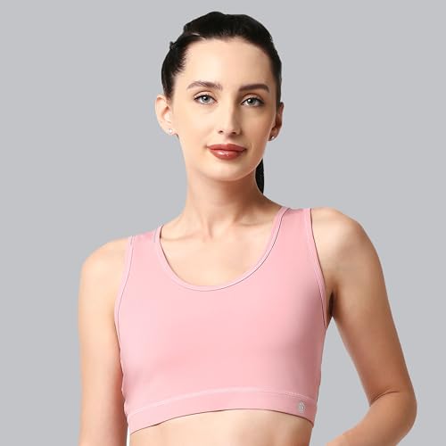Image of SOIE Women's Medium Impact Quick Dry Padded Racerback Printed Athleisure Sports Bra