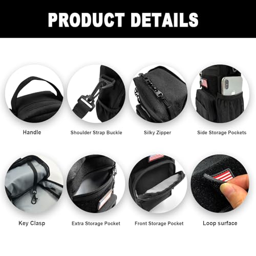 Magnetic Gym Bag for Men Women Crossbody Gym Bag with Magnets for Fitness Workout Sports Travel Tactical4