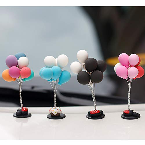 Geekmonkey Rubber Car Decoration Balloon Bouquet Ornament Mickey Base Toy Car Ornaments Auto Interior Accessories Decoration Birthday Gift (1 Pc), Multicolor