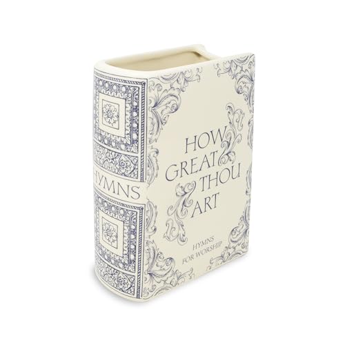 Steel Mill & Co. Ceramic Faith Book-Shaped Vase Hymnal