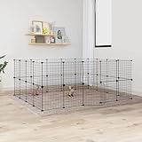 Compartiment spacieux : la cage pour animaux offre beaucoup d'espace pour que vos animaux de compagnie puissent jouer et se reposer tout en restant en sécurité dans les limites.