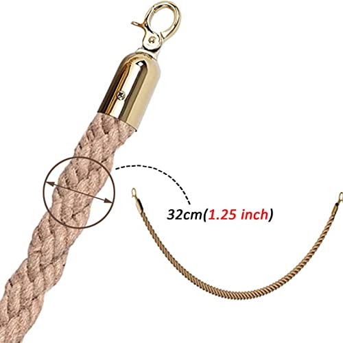 Geflochtenes Stützseil, mit goldenem Haken, 1 Stück