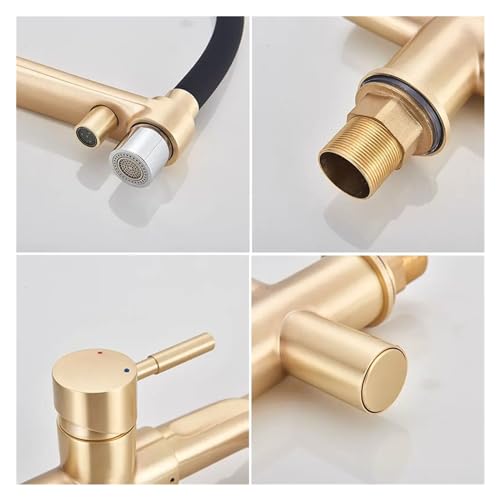 Filtre à eau potable intégré sur robinet de cuisine noir pour évier - 6