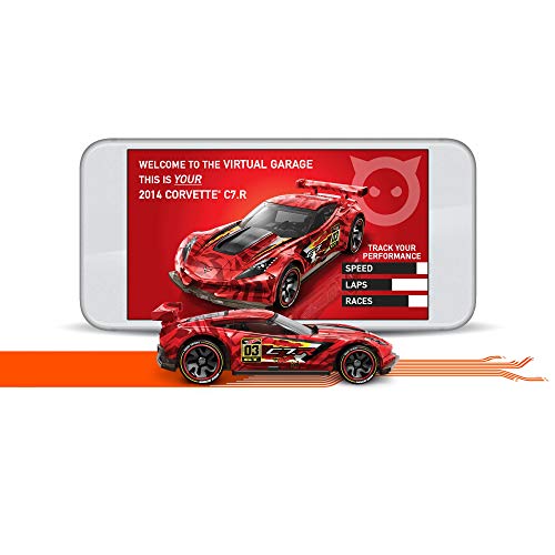 Hot Wheels iD FXB04 - Die-Cast Fahrzeug 1:64 Corvette C7R mit NFC-Chip zum Scannen in der Hot Wheels iD App, Auto… – Bild 5