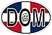Produktbild Akachafactory Sticker Aufkleber Nationalitätenkennzeichen Flagge Dom dominikanische Republik