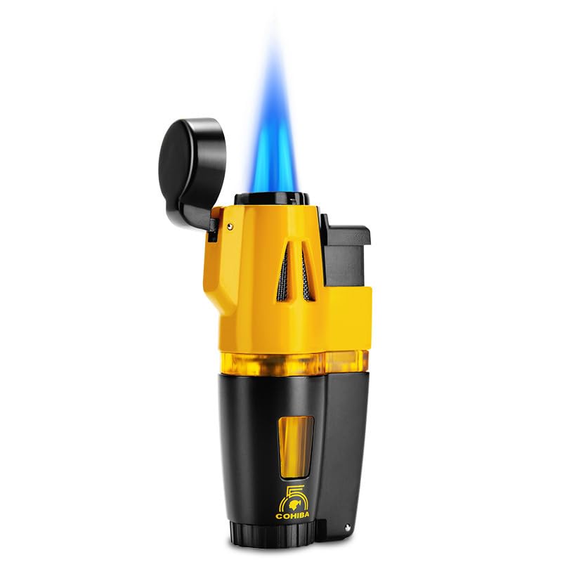 Encendedor portátil antorcha azul a prueba de viento miniatura 6