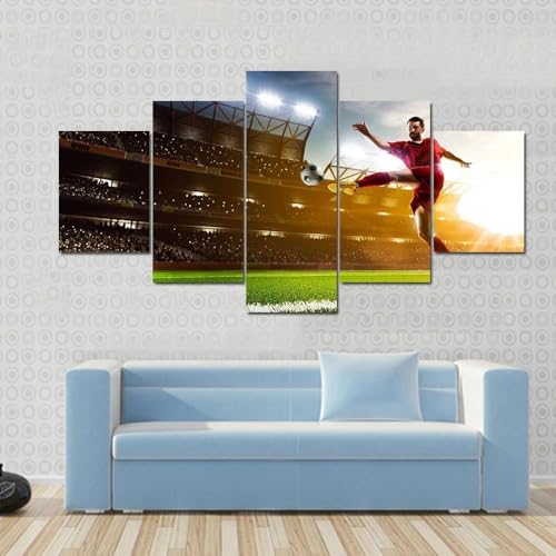 Cadre decoration murale de football pour salon et maison