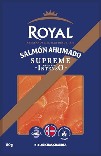ROYAL® Salmón noruego ahumado plancha - Artesanos del Mar Desde 1853-80g