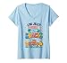 Women's I’m Just Here for The Snacks Funny Snack Lover V-Neck T-Shirt