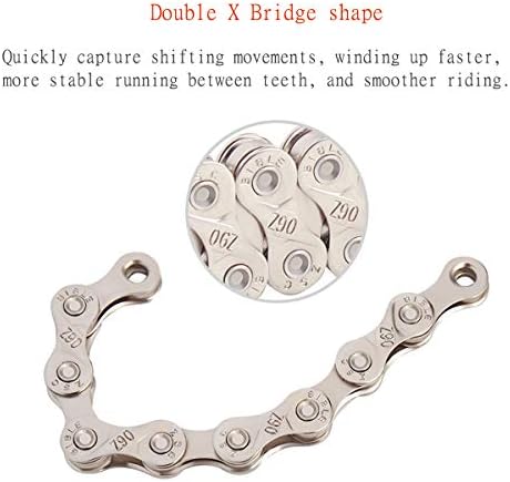 PLATT Bike Chains High Strength Bicycle Chain 1-Speed 6/7/8-Speed 9-Speed 10-Speed 11-Speed 114-Links/116-Links