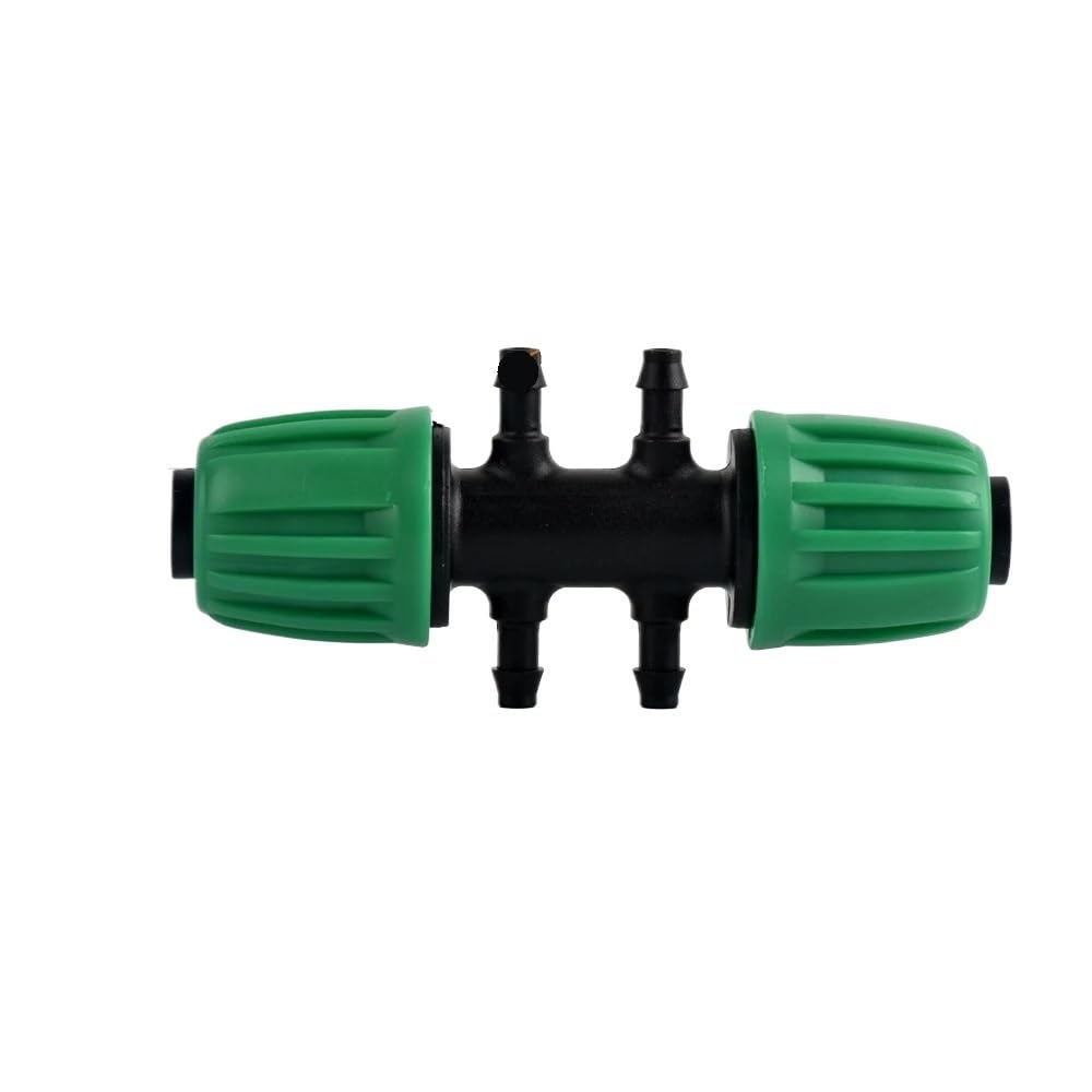 Lot de 20 raccords de Tuyau d'arrosage en PE de 1/2 Pouce, Coudes à 90 degrés, Embouts en T, raccords cannelés for Tuyau d'arrosage de 4/7 mm(F20pcs)
