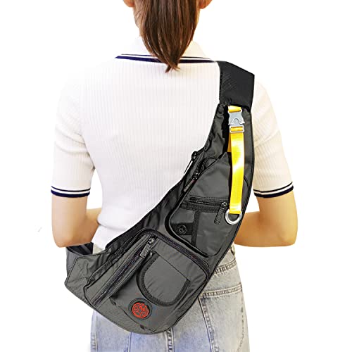Innturt Nylon Sling Chest Bag Daypack Bicycle Travel Gym Backpack, S2-black, S, Sling Bag - Image 2