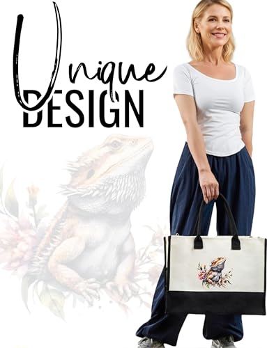 Bolso Tote Canvas para Mujer InnoBeta con cierre y correa miniatura 2