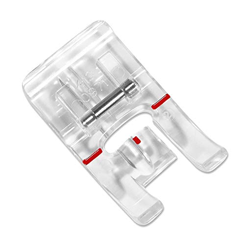 ZIGZAGSTORM 4130971-45 Clear Piping Presser Foot for Husqvarna Viking Group 1,2,3,4,5,6,7,8,D Sewing Machine - #4130971-45