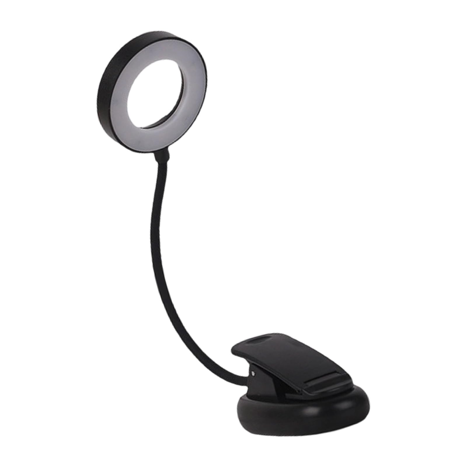 Tsophreniq Flexible Gooseneck Reading Table Light Clip on Bedside Lamp Desk Eye Protections with Magnifier Easy to Use Book