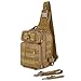 Selighting Mochila Táctica Bandolera Hombre, Bolsa de Pecho de Deporte al Aire Libre Mochila Multifuncional para Cazar, Acampada y Senderismo (Marrón)