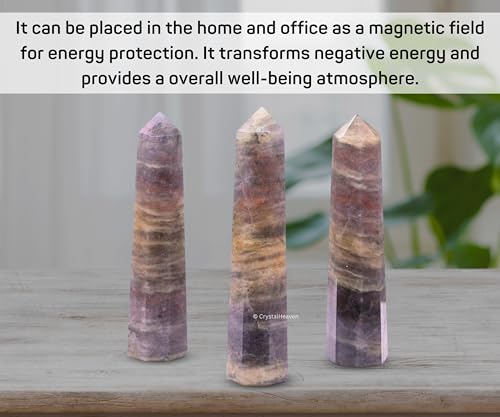Image of Crystal Heaven Iolite Crystal Tower Obelisk Point For Chakra, Healing And Balancing - Aaa Grade Original Certified Gemstone Agate For Reiki Meditation Yoga Spiritual (3-4 Inches)