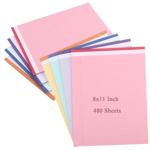 Blocs de notas HAKZEON de papel premium de 80g y hojas rayadas para escritorio