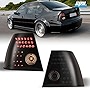 CPW LED Tail Lights Assembly Compatible with 1999-2003 Volkswagen Jetta, Functional Rear Brake Lamp Taillights Replacement Super Brightness Backup Light 1 Pair Left+Right Black Housing Smoke Lens