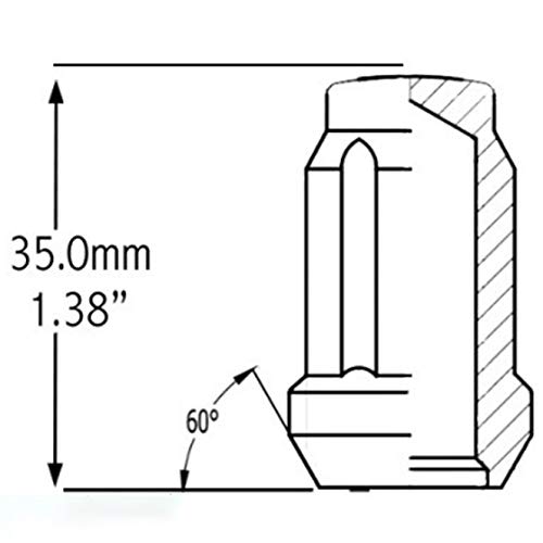 image for Wheel Accessories Parts Set of 20 1.38in Long Car Small Diameter Lug N