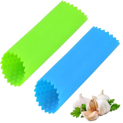 YAOYYG 2 Pièces Éplucheur D'ail en Silicone, Rouleaux D'éplucheur D'ail Peeling, Épluche Les...