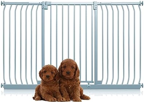 Bettacare Extra Tall Elite Dog Gate, 71cm - 80cm, Matt Black, Extra Tall 96.8cm in Height, Pressure Fit Pet Gate for Dog and Puppy, Pet and Dog Barrier, Easy Installation