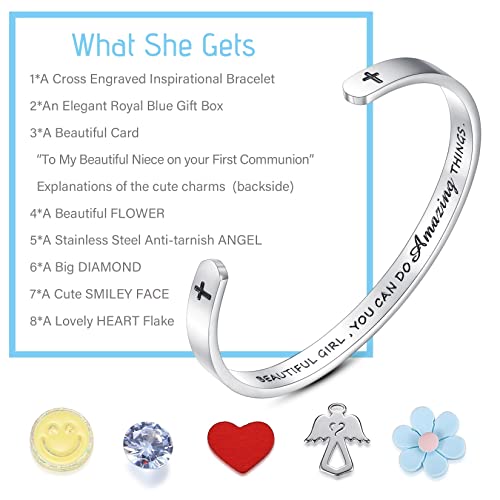Image of SAM & LORI Confirmation Gifts /First Communion Gifts-Bracelet for Goddaughter Daughter Niece Granddaughter
